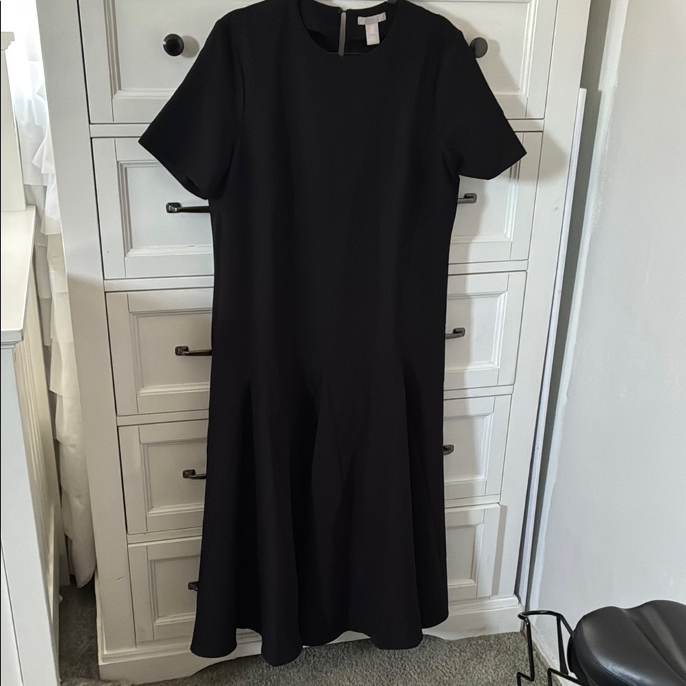 H&M Flared Skirt Twill Dress size M